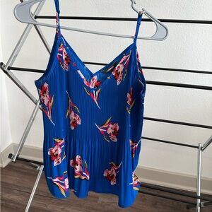Floral Blue Women's Top
